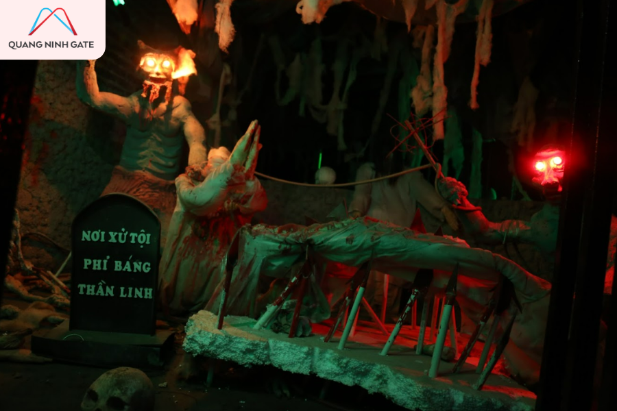 Không gian xử tội bên trong 18 tầng địa ngục Quảng Ninh Gate