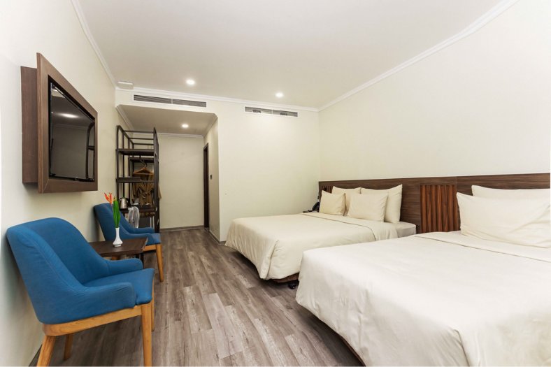 Phòng nghỉ rộng rãi, sang trọng đáp ứng mọi nhu cầu