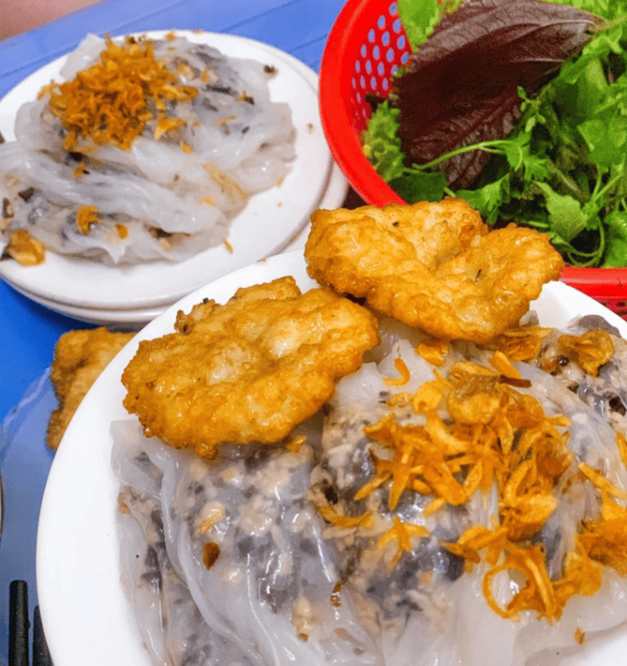 bánh cuốn chả mực hạ long