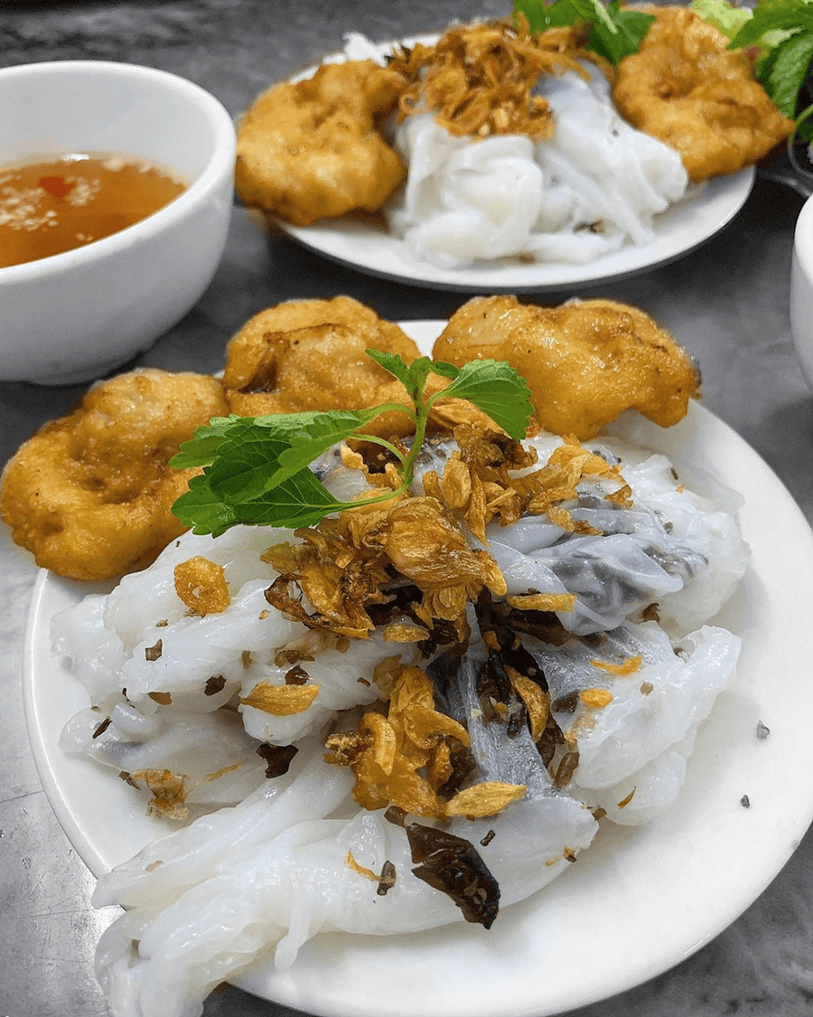 bánh cuốn chả mực hạ long