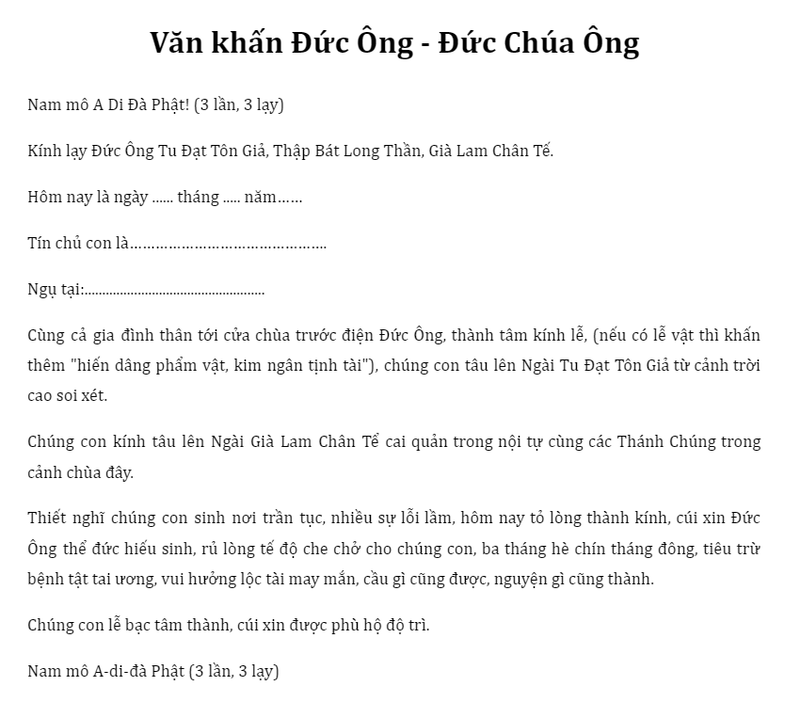 văn khấn chùa Đồng Yên Tử