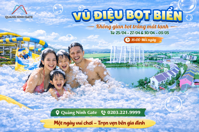 Vũ điệu bọt biển Quảng Ninh Gate