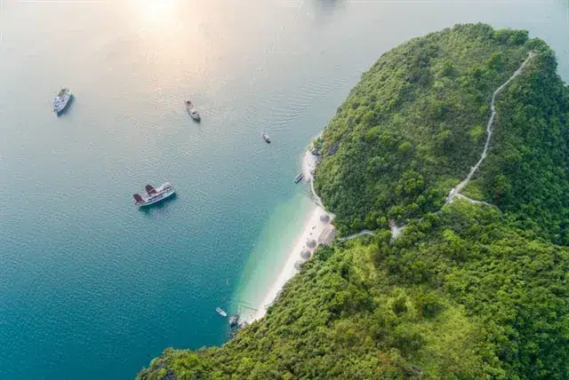 Đảo soi sim từ trên cao